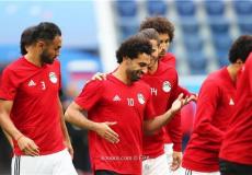 تدريبات منتخب مصر بمشاركة محمد صلاح قبيل مواجهة روسيا في كأس العالم 2018