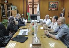 بلدية غزة تبحث مع وزارة الأشغال تنفيذ مشاريع جديدة في المدينة