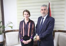 الصالح يبحث مع مديرة شؤون الأونروا في الضفة الغربية عددا من القضايا المشتركة