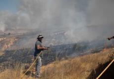 اندلاع حرائق في غلاف غزة