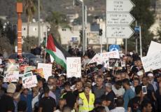 احتجاجات ضد الجريمة في وادي عارة - أرشيفية