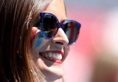 مشجعة في مونديال روسيا 2018