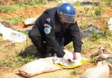 الشرطة تتلف جسم مشبوه