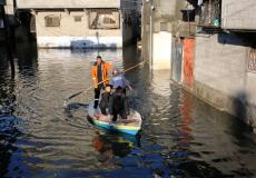 المنخفض الجوي في غزة