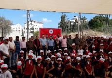  اتحاد الشباب الديمقراطي يفتتح "مخيم العودة" بغزة