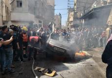 قصف سيارة مدنية - توضيحية