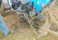 انفجار جسم مشبوه جرار زراعي