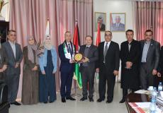 جامعة الأقصى تستقبل وفداً من ائتلاف شباب فلسطين
