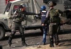 الاحتلال يعتدي على صحفيين- أرشيفية