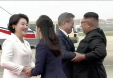 زعيما كوريا الشمالية والجنوبية