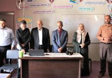 مدير تعليم شرق خان يونس يفتتح مجموعة دورات 