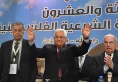 الرئيس الفلسطيني محمود عباس خلال كلمته في المجلس الوطني الفلسطني بمدينة رام الله تحدث فيها عن المصالحة والعلاقة مع أميركا وإسرائيل والعالم العربي