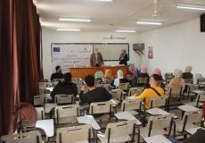 "مؤسسة الضمير" تختتم 5 ورش تدريبية لطلبة جامعة الأزهر بغزة
