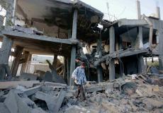 الاحتلال يدمر بناية سكنية في غزة