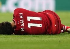 شاهد إصابة اللاعب محمد صلاح قوية جداً