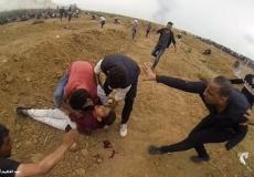 لحظة استشهاد الطفل محمد ايوب شرق غزة