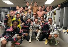 فريق يوفنتوس بعد الفوز على برشلونة