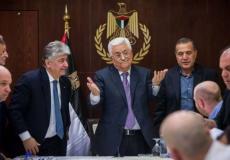 قيادة السلطة الفلسطينية خلال اجتماع في رام الله