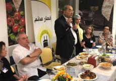 الطيبي يشارك بإفطار جماعي مع أهالي غزة والضفة