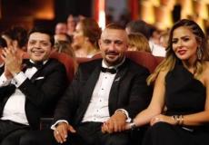 الفنان المصري أحمد السقا وزوجته