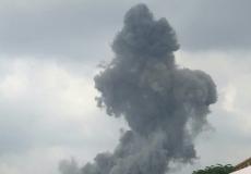 انفجار قوي في بلدة عين قانا جنوب لبنان 