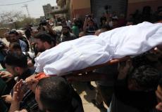 تشييع جثامين شهداء العدوان الإسرائيلي على غزة أمس