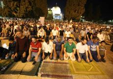 صلاة التراويح في المسجد الاقصى