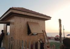 كشك على شاطئ بحر غزة - توضيحية