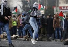 مواجهات بين الشُبان الفلسطينيين وجيش الاحتلال الإسرائيلي  - ارشيفية -