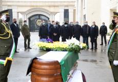 الرئيس عباس يشارك في تشييع الراحل عبد الرحيم ملوح