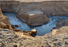 النهر السري في البحر الميت - توضيحية