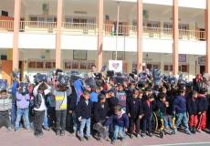 حملة دفا وعفا  لطلاب المرحلة الابتدائية في قرية أم النصر شمال قطاع غزة