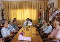 تربية الوسطى تزور بلديتي النصيرات ودير البلح لبحث التعاون المشترك