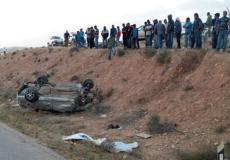 3 إصابات إثر انقلاب مركبة في النقب