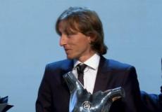  الكرواتي لوكا مودريتش نجم وسط ريال مدريد الاسباني  أفضل لاعب في أوروبا