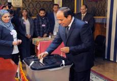 السيسي يدلي بصوته في الاستفتاء على التعديلات الدستورية
