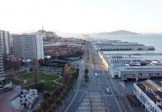 شوارع مُدن الولايات المتحدة خالية بسبب تفشي فيروس كورونا