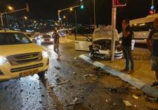 حادث سير يوقع 3 إصابات قرب مفرق الرامة