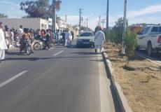 مكان الانفجار في مدينة جابهار الإيرانية