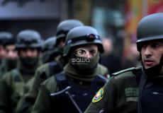 عناصر الأجهزة الامنية في الضفة الغربية