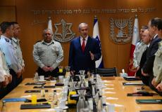 بنيامين نتنياهو في لقاء مع قيادة هيئة الأركان العامة لجيش الاحتلال