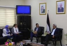 رواجبة يطلع وفدا من مؤسسة أطباء بلا حدود على واقع محافظة قلقيلية