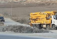 وفاة نبيلة إبراهيم دراوشة دهسا بمضخة باطون في طوباس