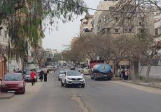 حالة الطرق في غزة شوارع غزة حركة المرور