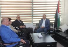 جانب من لقاء أبو هولي بوفد الجبهة العربية الفلسطينية