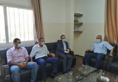 وكيل وزارة العمل بغزة يستقبل وكيل وزارة التنمية الاجتماعية 