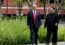 صورة تجمع الزعيم الكوري والرئيس الأمريكي