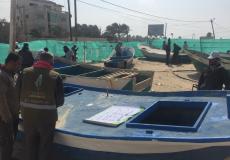 إعادة تأهيل 44 قارب صيد في رفح وخانيونس