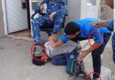 حقيقة صورة ضابط الشرطة الذي يضع قدمه على رأس طفل