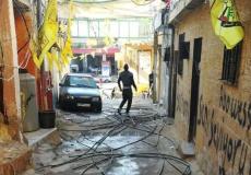 حملة لصيانة موزعات الكهرباء في مخيم مار الياس